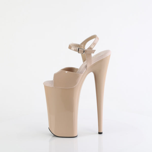 BEYOND-009 Plateau Sandaletten - Taupe Lack von Pleaser – Ansicht 3
