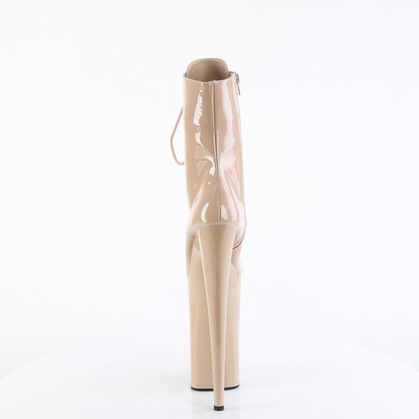 BEYOND-1020 Plateau Stiefeletten - Taupe Lack von Pleaser – Ansicht 4