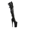 BEYOND-3028 Plateau Overknee Stiefel Schwarz von Pleaser – Ansicht 5