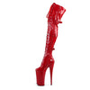 BEYOND-3028 Overkneestiefel Pleateauschuhe Rot | Pleaser