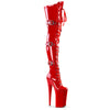BEYOND-3028 Overkneestiefel Pleateauschuhe Rot | Pleaser