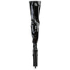BEYOND-4000 Plateau Overknee Stiefel Lack Schwarz von Pleaser – Ansicht 4