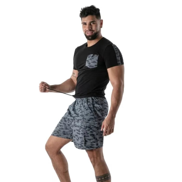 Schwarzes T-Shirt von TOF Paris – Ansicht 2