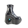BLAZE-108 Plateau Stiefeletten Schwarz Holo von DemoniaCult – Ansicht 5