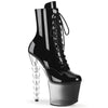 BLISS-1020BC - Plateau Stiefeletten - Schwarz mit Farbverlauf von Pleaser
