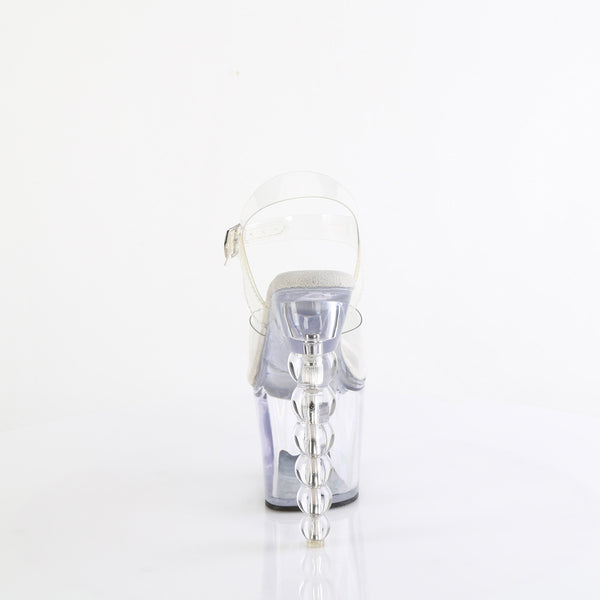 BLISS-708 - Plateau High Heel Sandaletten - Transparent von Pleaser – Ansicht 4
