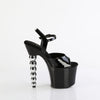 BLISS-709 - Plateau High Heel Sandaletten - Schwarz Lack | Pleaser