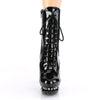 BLONDIE-R-1020 Plateau Stiefeletten Schwarz Lack | Pleaser