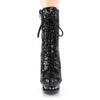 BLONDIE-R-1020 Plateau Stiefeletten - Schwarz | Pleaser