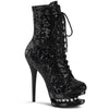 BLONDIE-R-1020 Plateau Stiefeletten - Schwarz | Pleaser