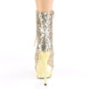 BLONDIE-R-1020 Plateau Stiefeletten - Gold | Pleaser