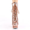 BLONDIE-R-1020 Plateau Stiefeletten - Rose Gold | Pleaser