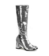 SPECTACUL-300SQ Stiefel Silber Glitzer | Pleaser SALE