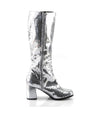 SPECTACUL-300SQ Stiefel Silber Glitzer | Pleaser SALE