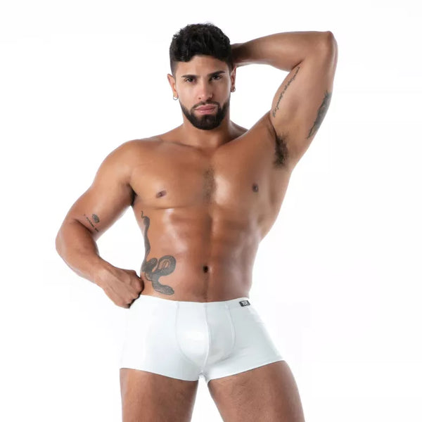 Weiße Trunk Latex Second Skin-Boxershorts von TOF Paris – Ansicht 4