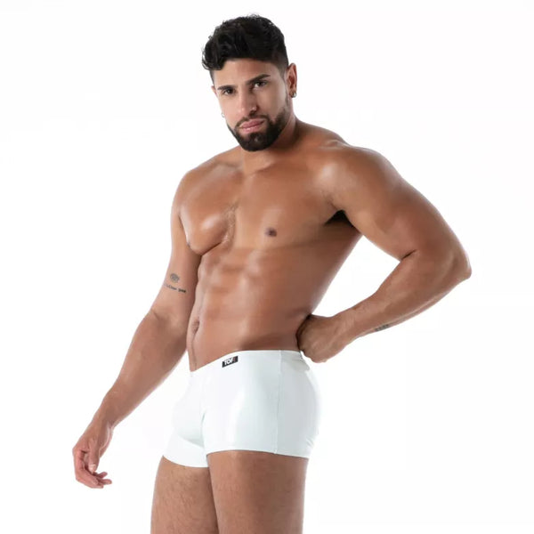 Weiße Trunk Latex Second Skin-Boxershorts von TOF Paris – Ansicht 2