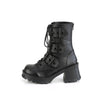 BRATTY-118 Plateau Stiefel Schwarz Matt von DemoniaCult – Ansicht 3