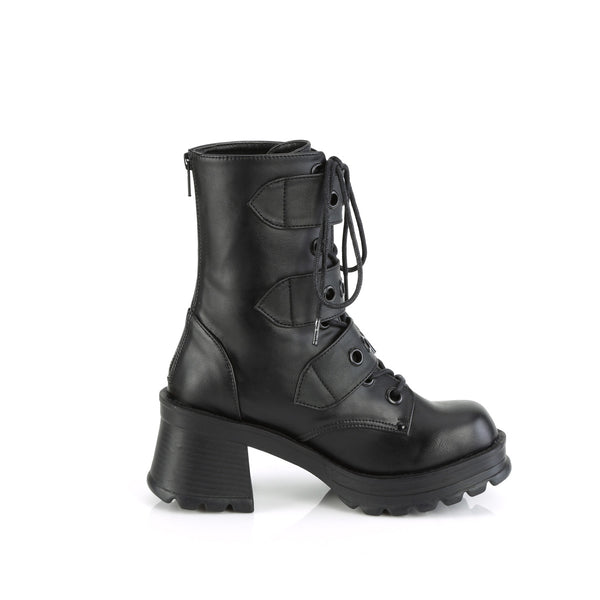 BRATTY-118 Plateau Stiefel Schwarz Matt von DemoniaCult – Ansicht 5