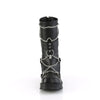 BRATTY-120 Plateau Stiefel mit Kette Schwarz Matt von DemoniaCult – Ansicht 2