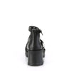 BRATTY-30 Plateau Schuhe Schwarz Matt von DemoniaCult – Ansicht 4