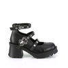 BRATTY-30 Plateau Schuhe Schwarz Matt von DemoniaCult – Ansicht 5