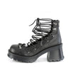 BRATTY-32 Plateau Schuhe Schwarz Matt von DemoniaCult – Ansicht 3