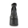 CAMEL-103 Pleateau Sandaletten Schwarz Matt | DemoniaCult