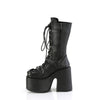 CAMEL-115 Plateau Stiefel Schwarz Matt von DemoniaCult – Ansicht 3
