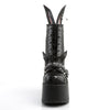 CAMEL-202 Plateau Stiefeletten Schwarz von DemoniaCult – Ansicht 2