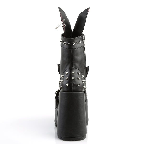 CAMEL-202 Plateau Stiefeletten Schwarz von DemoniaCult – Ansicht 4