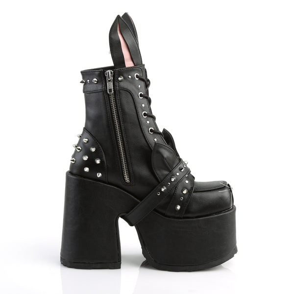 CAMEL-202 Plateau Stiefeletten Schwarz von DemoniaCult – Ansicht 5