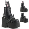 CAMEL-202 Plateau Stiefeletten Schwarz von DemoniaCult