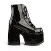 CAMEL-203 Plateau Stiefeletten - Schwarz Lack von DemoniaCult – Ansicht 5
