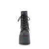 CAMEL-203 Plateau Stiefeletten - Mehrfarbig Licht Reflektierend von DemoniaCult – Ansicht 2