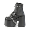 CAMEL-205 Plateau Stiefeletten - Schwarz Matt von DemoniaCult – Ansicht 3