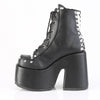 CAMEL-208 Plateau Stiefeletten - Schwarz Matt von DemoniaCult – Ansicht 3
