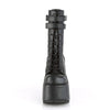 CAMEL-250 Plateau Stiefel - Schwarz Matt von DemoniaCult – Ansicht 2