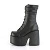CAMEL-250 Plateau Stiefel - Schwarz Matt von DemoniaCult – Ansicht 3