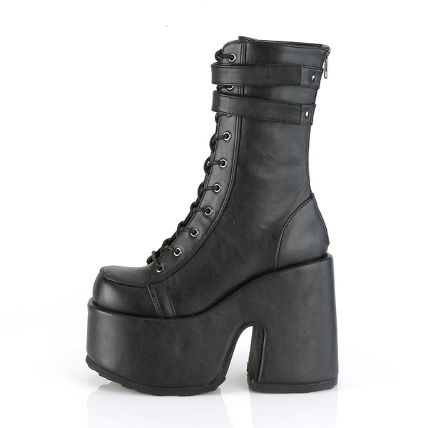 CAMEL-250 Plateau Stiefel - Schwarz Matt von DemoniaCult – Ansicht 3