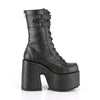 CAMEL-250 Plateau Stiefel - Schwarz Matt von DemoniaCult – Ansicht 5