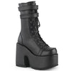 CAMEL-250 Plateau Stiefel - Schwarz Matt von DemoniaCult