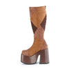 CAMEL-280 Plateau Stiefel - Mehrfarbig/Braun Velour von DemoniaCult – Ansicht 3