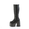 CAMEL-280 Plateau Stiefel - Schwarz Matt von DemoniaCult – Ansicht 3