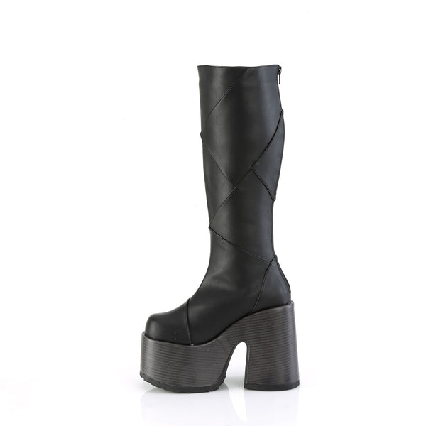 CAMEL-280 Plateau Stiefel - Schwarz Matt von DemoniaCult – Ansicht 3