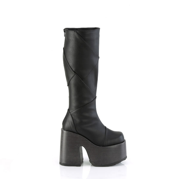 CAMEL-280 Plateau Stiefel - Schwarz Matt von DemoniaCult – Ansicht 5