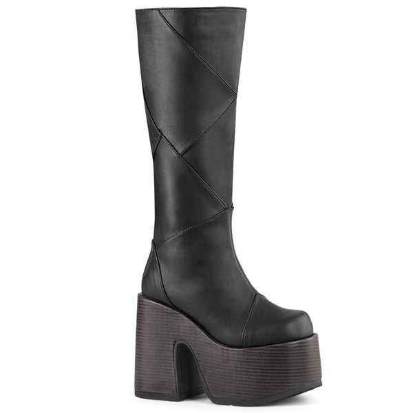 CAMEL-280 Plateau Stiefel - Schwarz Matt von DemoniaCult