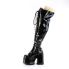 CAMEL-300WC Plateau Stiefel - Schwarz Lack von DemoniaCult – Ansicht 3