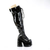 CAMEL-300WC Plateau Stiefel - Schwarz Lack von DemoniaCult – Ansicht 5