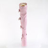 CAMEL-305 Plateau Overknee Stiefel Rosa Lack von DemoniaCult – Ansicht 4