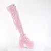 CAMEL-305 Plateau Overknee Stiefel Rosa Lack von DemoniaCult – Ansicht 5